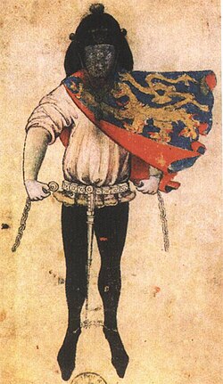 Herald Gelre of the Duke of Gueldres (around 1380)