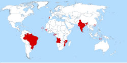 Participating countries of the Lusophony Games