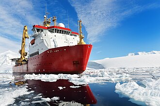 HMS Protector, a Royal Navy Antarctic patrol ship