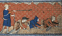 Depiction of socage on the royal demesne (miniature from the Queen Mary Psalter, c. 1310).British Library, London