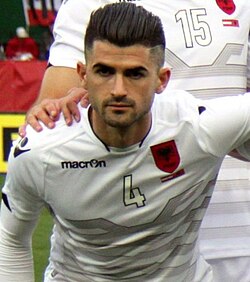 Elseid Hysaj is Albania's most capped player with 100 appearances.