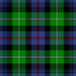 The Mackenzie tartan, otherwise known as the regimental tartan of the Seaforth Highlanders.