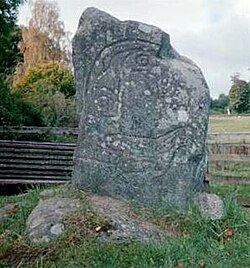 The Eagle Stone, said to commemorate a Munro battle.[22]