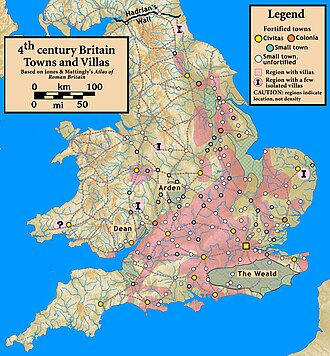4th-century Roman towns and villas