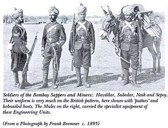 Bombay Sappers soldiers