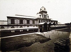 The Central Station of Buenos Aires was the original terminus of the BA&RR until 1897, when it was completely destroyed by fire