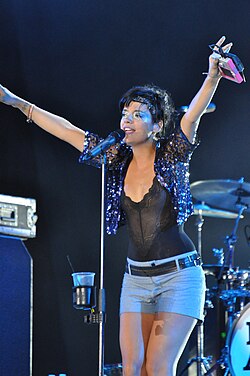 Allen performing at the Sziget Festival in August 2009
