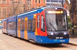 Class 399 at Cathedral tram stop