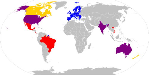 World laws on battery cages Nationwide ban on battery cages Some subnational bans on battery cages Nationwide phaseout of battery cages in progress Battery cages legal No data