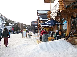 Snow in Villa Cerro Catedral.