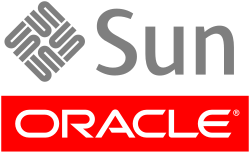 Co-branded logo of Sun Microsystems, used for several years after their acquisition by Oracle Corporation
