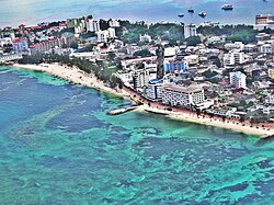 A view of San Andrés island, Colombia