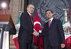 Peña Nieto with Turkish president Recep Tayyip Erdoğan, February 2015