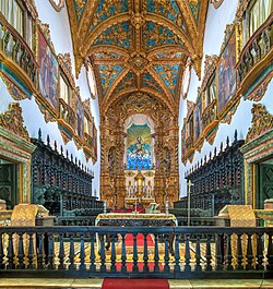 Interior of the Basilica and Convent of Nossa Senhora do Carmo, Recife, Brazil, built between 1665 and 1767