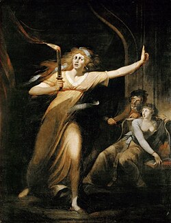 Lady Macbeth Sleepwalking by Henry Fuseli, 1784