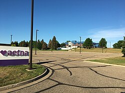 Aetna building and grounds in Bismarck, North Dakota