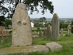 Women figure of a Menhir, typically dating to the Bronze Age