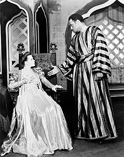 Robeson with Uta Hagen in the Theatre Guild production of Othello (1943–44)