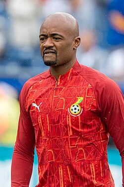 Jordan Ayew is Ghana's all-time most capped player with 124 appearances.