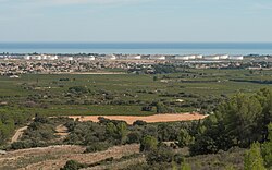 A GDH (subsidiary of BP) oil depot, Frontigan, Hérault, France