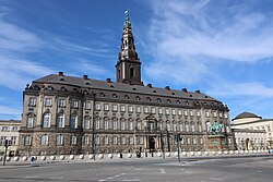 Christiansborg Palace houses the Folketing, the Supreme Court, and government offices.