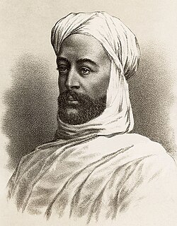 Muhammad Ahmad, leader of the Mahdists. This fundamentalist group of Muslim dervishes overran much of Sudan and fought British forces.