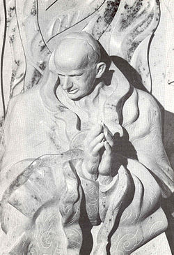 A statue of Paul VI in Milan, Italy