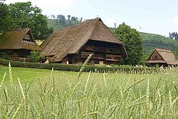 The Vogtsbauernhof (1612) of the Black Forest Open Air Museum in the Gutach valley