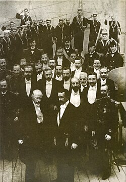 Roca and his Chilean counterpart Federico Errázuriz in the Strait of Magellan.