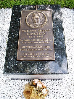 Memorial gravestone at the Nordheim Cemetery in Zürich