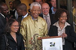 Mandela receiving the freedom of the city of Tshwane, 2008