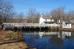 Bridge tender's house and bridge in Blackwells Mills, New Jersey