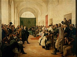The Open cabildo of 22 May decided to replace the viceroy with a Junta