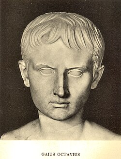 Bust of Augustus as a young Gaius Octavius