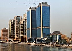 The National Bank of Egypt towers in Cairo
