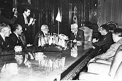 Illia with Agostino Rocca.