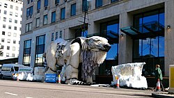 Polar bear outside Shell's office in London in September, 2015