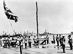 British troops leaving Haifa in 1948