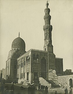 Funerary complex of Sultan Qaytbay, built in 1470–1474 in the Northern Cemetery (seen in 1880)
