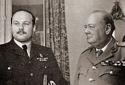 Churchill meeting King Farouk in Cairo in December 1942