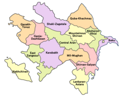 Azerbaijan is divided into 14 economic regions.