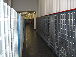 PO boxes inside the NamPost main building in Windhoek