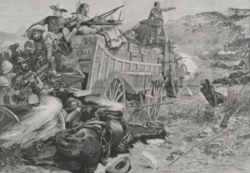 The Battle of the Shangani on 25 October 1893