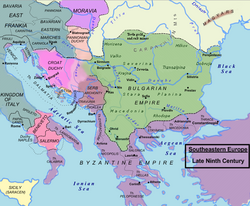The Balkans in 850 AD