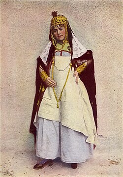 A dancer of the cafes, Algeria, 1917 photograph from National Geographic Magazine