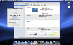 Screenshot of OS X Leopard 10.5 Server
