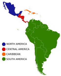 The four common subregions in Latin America