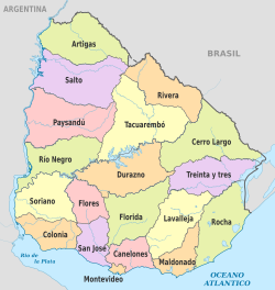 Uruguay is divided into 19 departments.