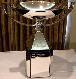 The FedEx Cup, presented to the winner of the season-ending playoffs