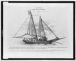 CSS Savannah, a Confederate privateer.